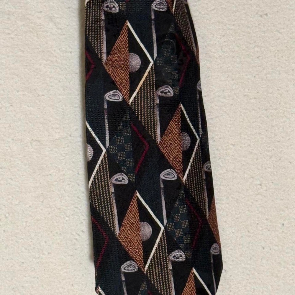 American Classic Golf Tie 100% Silk